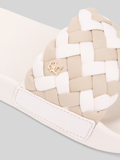 Tommy Hilfiger Badeschuhe mit geflochtenem Zehenriemen Beige 4