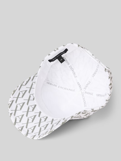 ARMANI EXCHANGE Basecap mit Logo-Muster Weiss 2