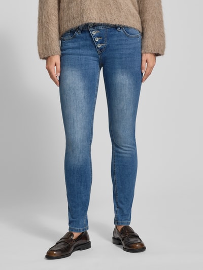 Buena Vista Straight Fit Jeans mit Knopfverschluss Modell 'Malibu' Blau 4