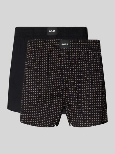 BOSS Regular Fit Boxershorts aus reiner Baumwolle im 2er-Pack Modell 'CW PEACH' Beige 1