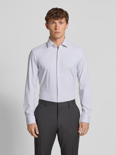 HUGO Slim Fit Business-Hemd mit Knopfleiste Modell 'Kenno' Weiss 4