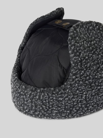 Barbour Trapper-muts met doorgestikt motief, model 'SANDBAY' Zwart - 2