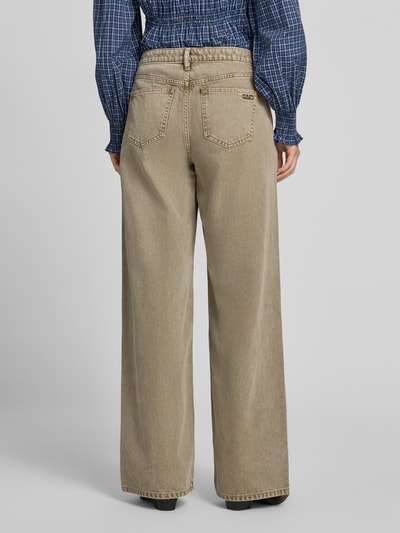 MICHAEL Michael Kors Loose Fit Jeans aus reiner Baumwolle Khaki Melange 5
