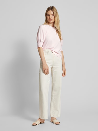 Vero Moda Blouse met smokdetails, model 'NINA' Roze - 1