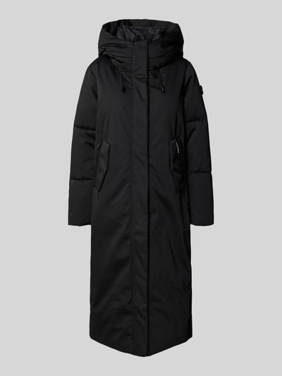 khujo Lange jas met capuchon, model 'LUGGS' Zwart - 2