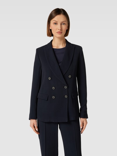 Emporio Armani Blazer mit Strukturmuster Marine 4