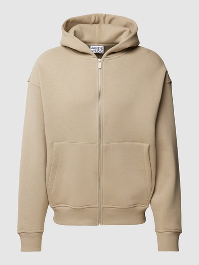 JAKE*S STUDIO MEN Sweatjack met capuchon Hazelnoot - 2