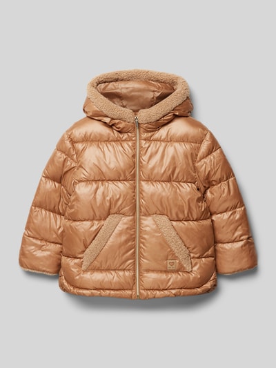 Mayoral Winterjacke mit Label-Patch Cognac 1