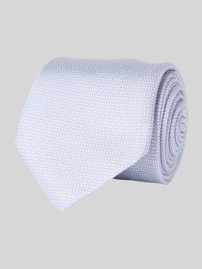 Gierremilano Seidenkrawatte mit feinem Strukturmuster Bleu 1