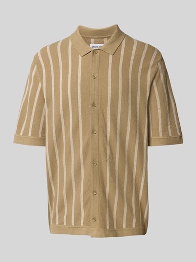 Jack & Jones Koszula casualowa z listwą guzikową model ‘EMIL’ Beżowy 2