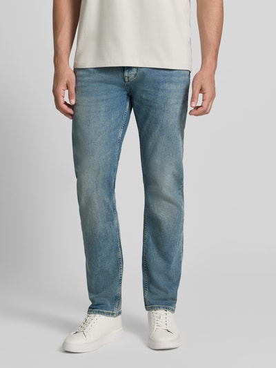 s.Oliver RED LABEL Jeansy o kroju regular fit tapered z mieszanki bawełny model 'MAURO' Jasnoniebieski 4