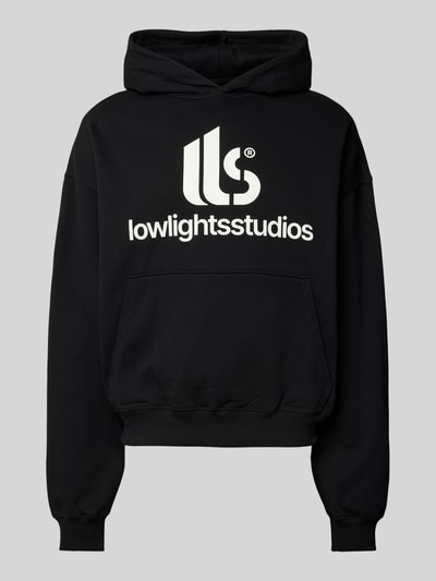 Low Lights Studios Oversized Hoodie mit Label-Print Black 1