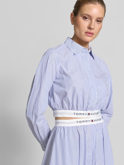 Tommy Hilfiger Regular Fit Hemdbluse aus reiner Bio-Baumwolle Weiss 3