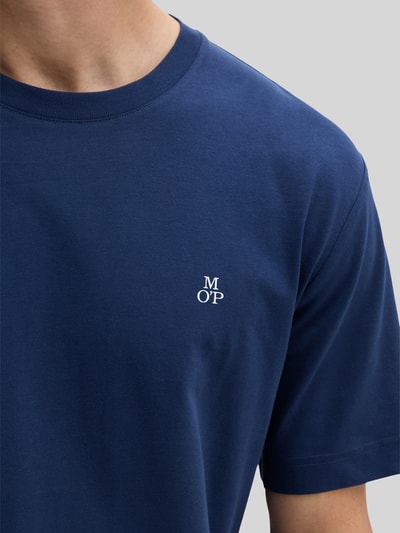Marc O'Polo Regular Fit T-Shirt aus reiner Baumwolle mit Logo-Print Dunkelblau 3