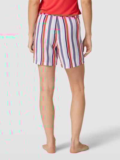 Schiesser Korte pyjamabroek met streepmotief Rood - 5