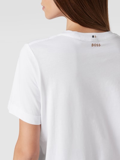 BOSS T-shirt met labeldetails Wit - 3