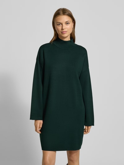 Jake*s Collection Strickkleid aus Viskose-Mix mit Stehkragen Smaragd 4