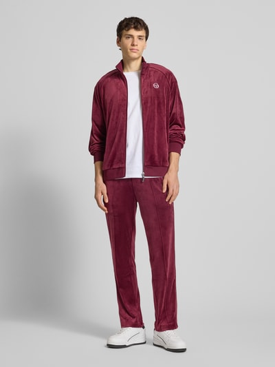 SERGIO TACCHINI Bluza rozpinana ze stójką model ‘SERGIO’ Purpurowy 1