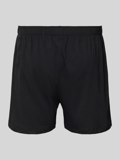 Produktfoto, Boxershorts mit elastischem Bund im 2er-Pack von Christian Berg Men in Schwarz, Reine Baumwolle, Lockerer-Schnitt, elastischer Bund, Knopfverschluss