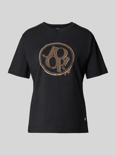 JOOP! T-shirt z nadrukiem z logo model ‘Tashi’ Czarny 2