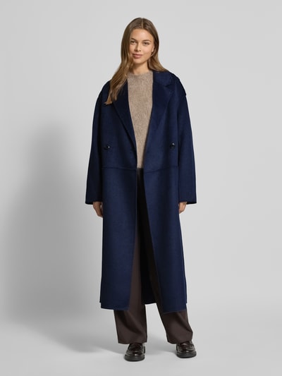 HUGO Regular Fit Wollmantel mit Reverskragen Modell 'MELUMA-1' Marine 1