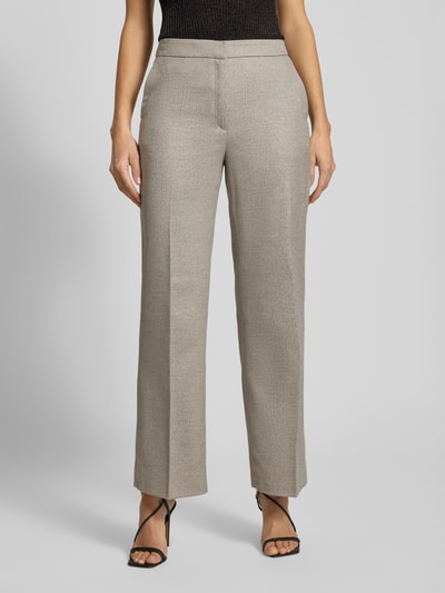 s.Oliver BLACK LABEL Wide leg broek van viscosemix  Zilver - 4