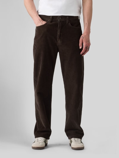 Levi's® Loose Straight Fit Cordhose aus reiner Baumwolle Modell '565™' Dunkelbraun 4