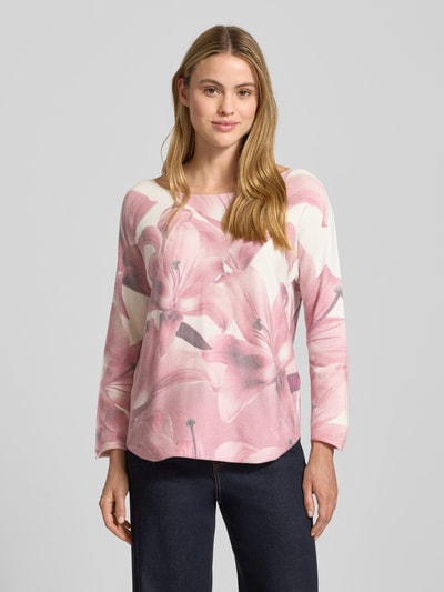 ZABAIONE Langarmshirt aus Viskose-Mix mit Rundhalsausschnitt Altrosa 4