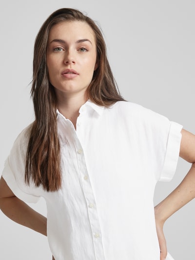 Lauren Ralph Lauren Overhemdblouse van linnen, model 'BROONO' Wit - 3