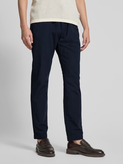 Tommy Hilfiger Relaxed Fit Stoffhose aus reiner Baumwolle Modell 'HARLEM' Marine 4