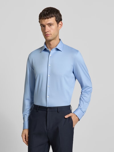 Jake*s Slim Fit Business-Hemd mit Kentkragen Bleu 4