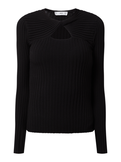 Mango Pullover aus Viskosemischung Modell 'Orisu'  Black 2