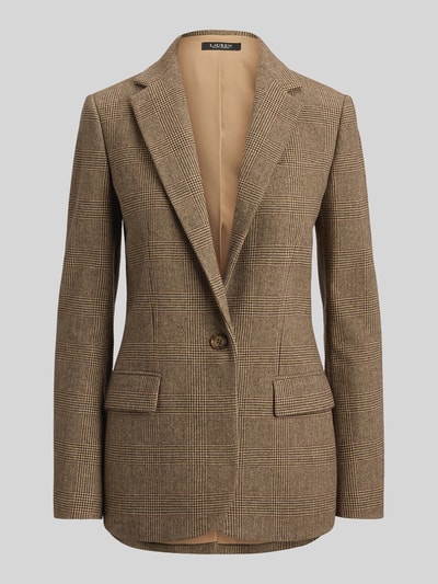 Lauren Ralph Lauren Regular Fit Longblazer mit Pattentaschen aus Wolle Camel 2