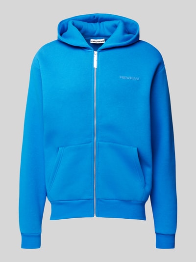 REVIEW Essentials hoodie met ritssluiting en logo  Koningsblauw - 2