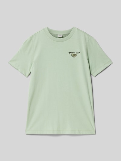 s.Oliver RED LABEL Regular Fit T-Shirt aus reiner Baumwolle Schilf 1