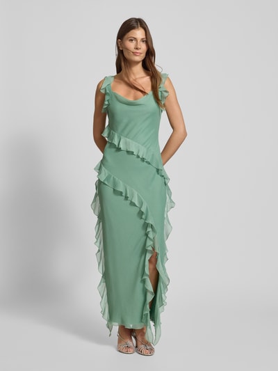 Jake*s Cocktail Cocktailjurk met volantgarnering Groen - 4