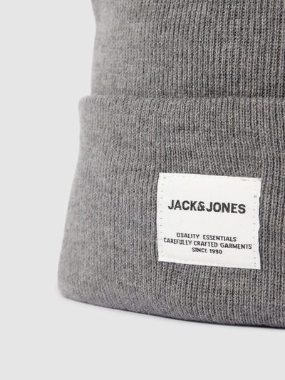 Jack & Jones Beanie in unifarbenem Design mit breitem Umschlag 