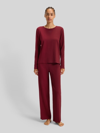 BOSS Regular Fit Pyjama-Hose aus Baumwoll-Mix Rot 1