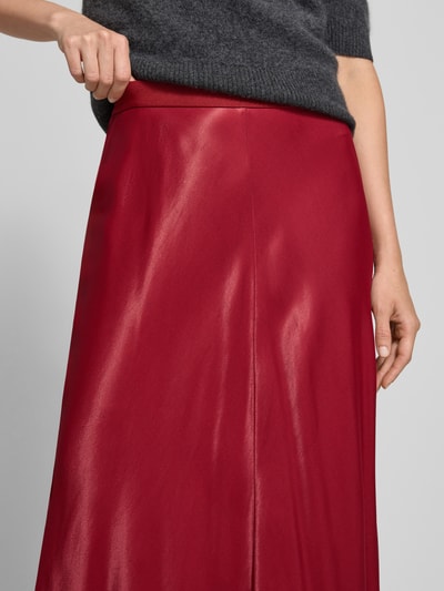 Someday Midirock aus Viskose mit elastischem Bund Modell 'Odinia' Rot 3