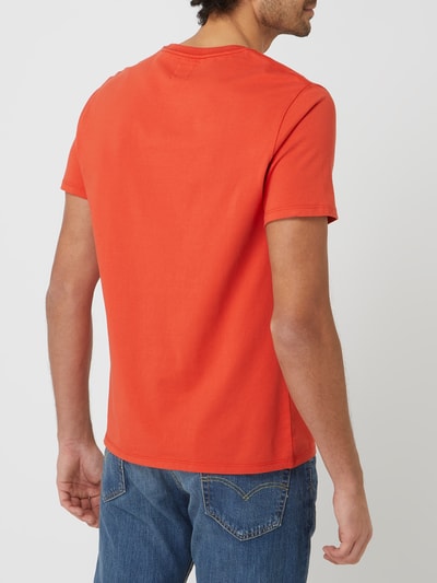 Levi's® Standard fit T-shirt met logobadge  Roestrood - 5