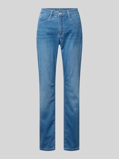 Produktfoto, Straight Leg Jeans im 5-Pocket-Design Modell 'Dream' von MAC aus blauem Baumwoll-Mix mit Stretch-Anteil, Gerader-Schnitt
