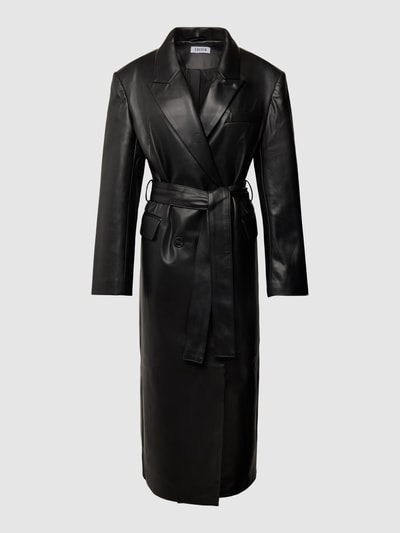 EDITED Trenchcoat in Leder-Optik Modell 'Anais' Black 2