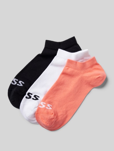 BOSS Black Women Sneakersocken mit Label-Detail Rosa 1