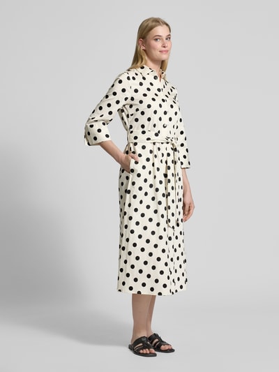 Christian Berg Woman Hemdblusenkleid mit Bindegürtel Offwhite 1
