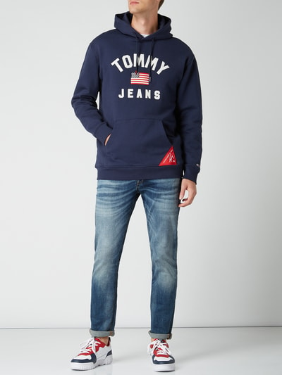 Tommy Jeans Hoodie met geborduurd logo - Better Cotton Initiative Donkerblauw - 1