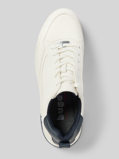 bugatti Sneaker mit Label-Applikation Modell 'Franc' Weiss 3