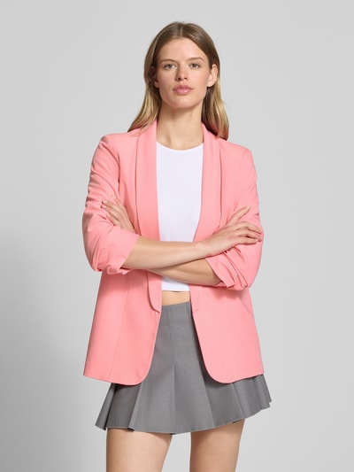 Pieces Regular Fit Longblazer mit Viskose-Anteil Modell 'BOSELLA' Pink 4