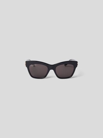 Balenciaga Sonnenbrille mit Brand-Detail Black 2