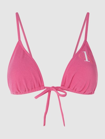 CK One Bikini-Oberteil in Triangel-Form Modell 'Terry'  Pink 2