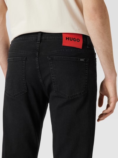 HUGO Jeans mit Label-Patch Modell 'Hugo' Black 3